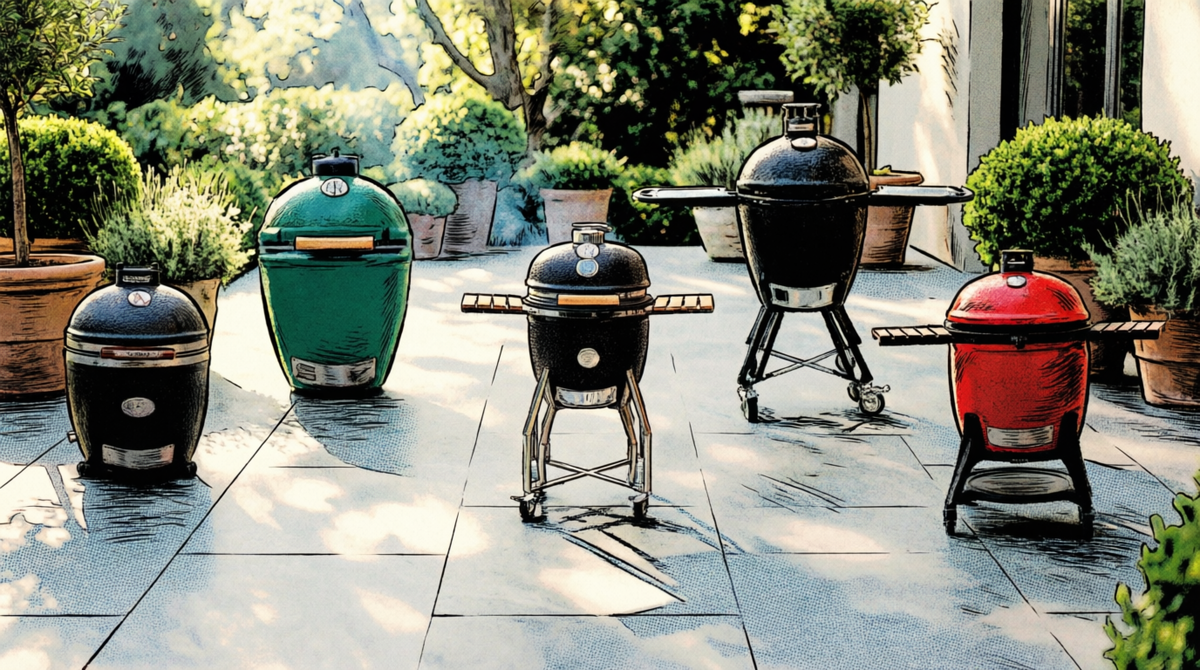 Линейка примеальных грилей YAKINIKU, MONOLITH, Kamado Joe, Primo и Big Green Egg