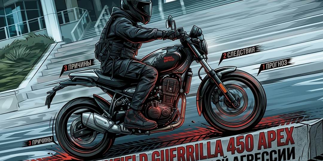 Эволюция партизана: Royal Enfield Guerrilla 450 APEX как манифест новой агрессии