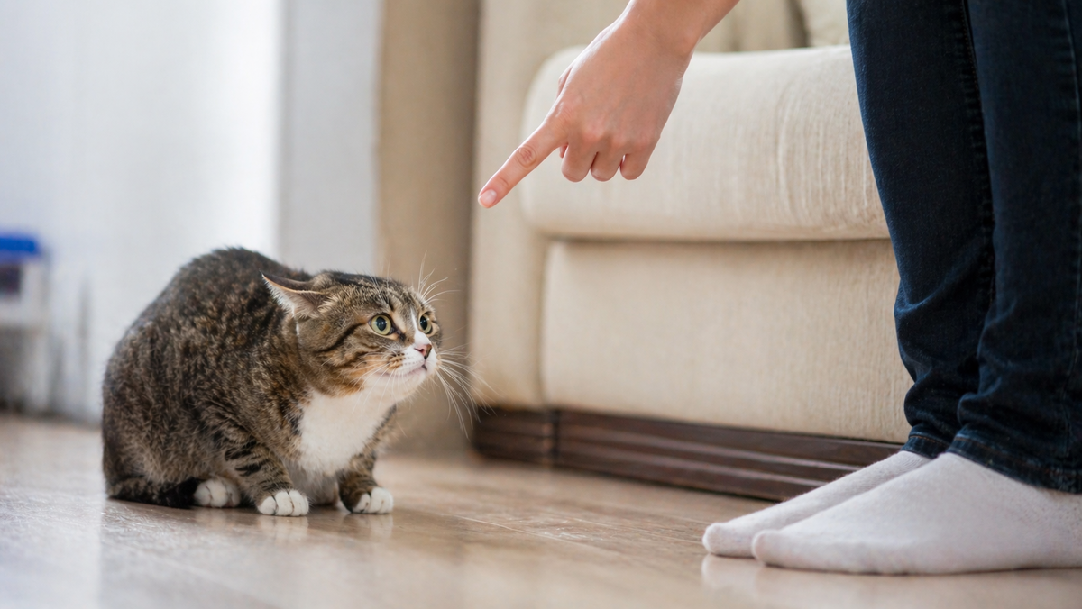 Наказание кошки. Как кошка реагирует на наказание