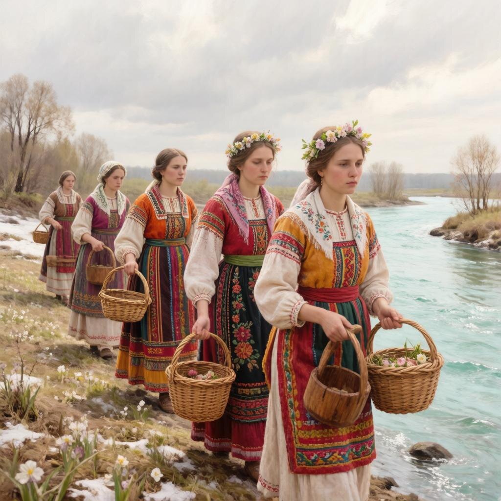 Антип Водогон. Утро Навского четверга, когда души предков смотрят на нас сквозь речную гладь ф