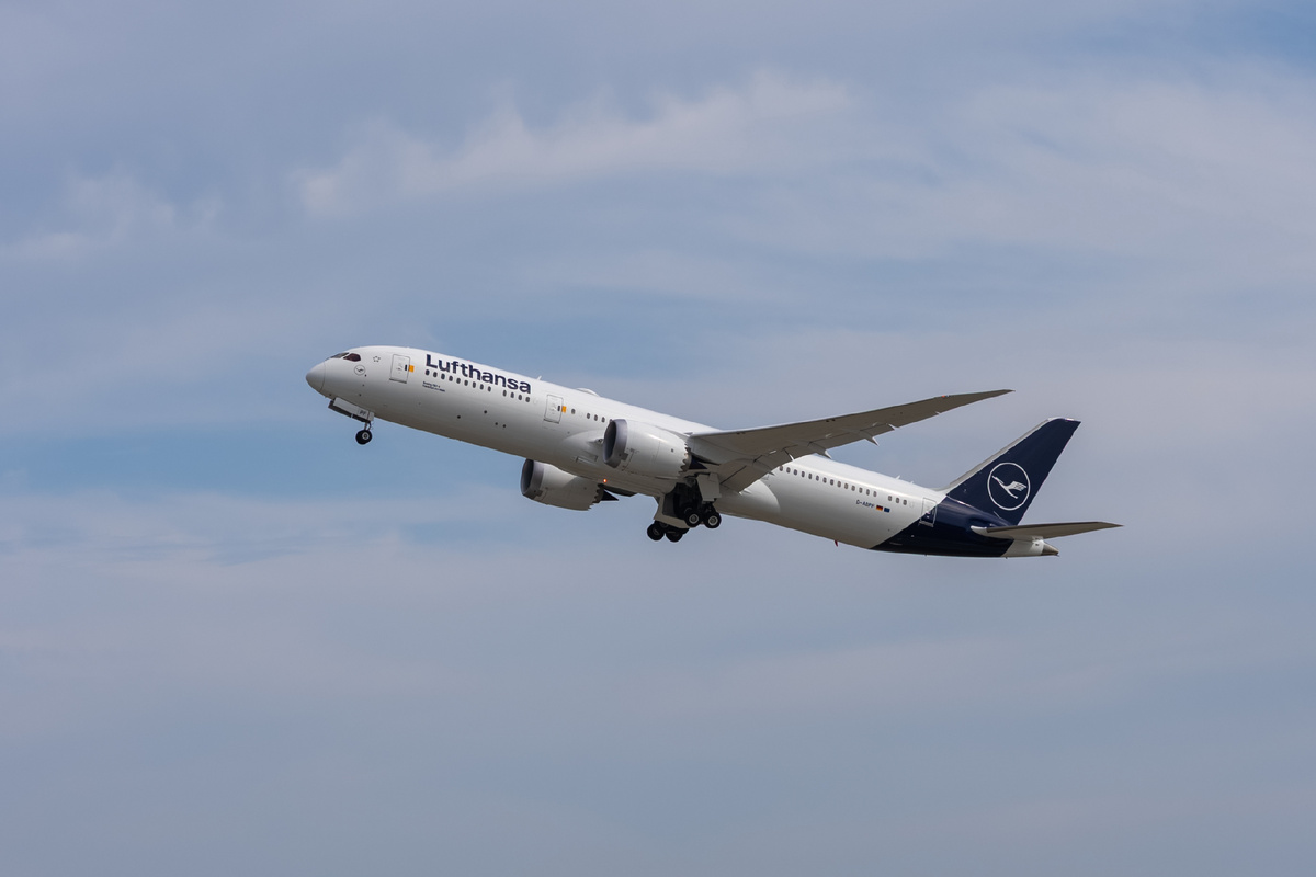Boeing 787-9 авиакомпании Lufthansa