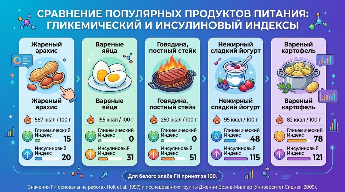 Таблица: пять продуктов, пять сюрпризов