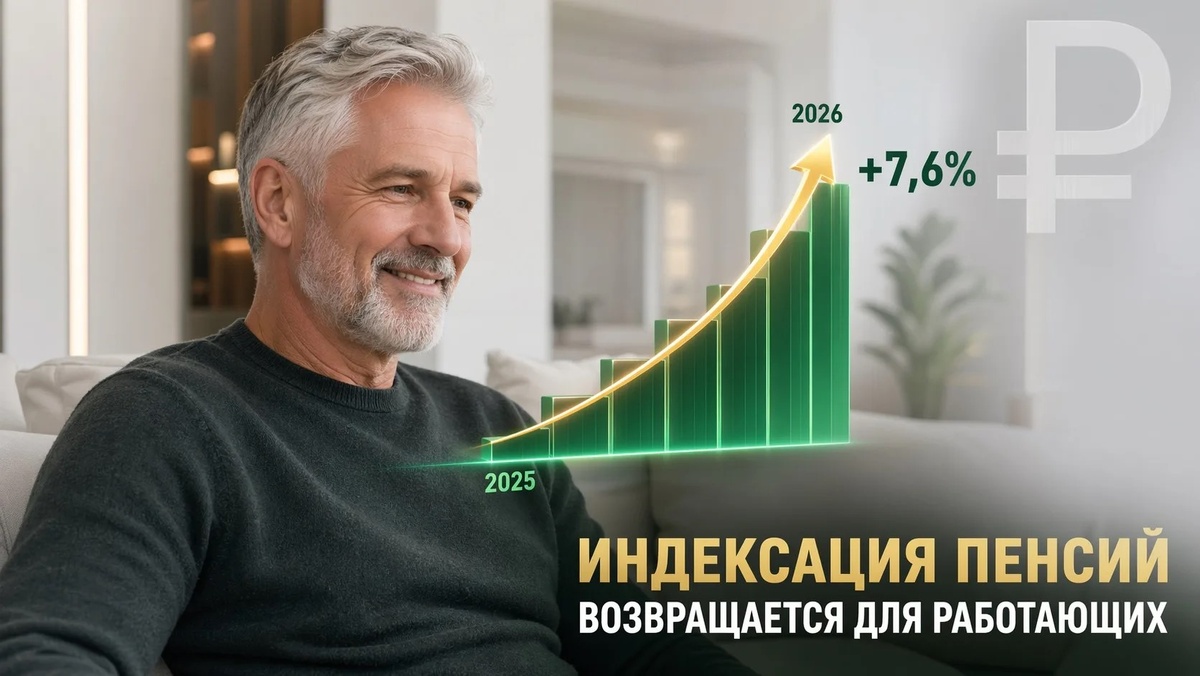«Пенсии работающих официально проиндексированы на 7,6%. Время проверить свои выплаты!»