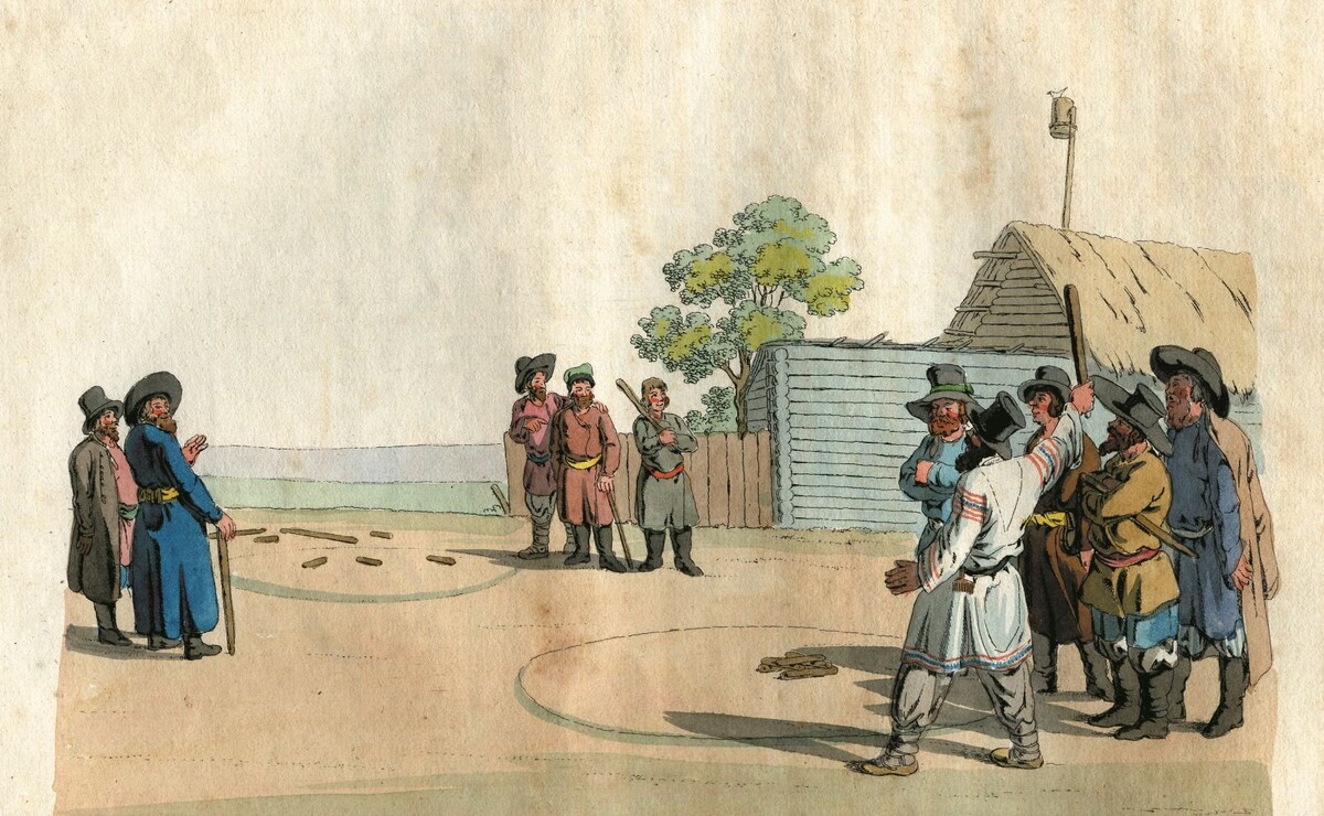 Игры и забавы русских низких сословий, Готфрид Генрих Гейслер