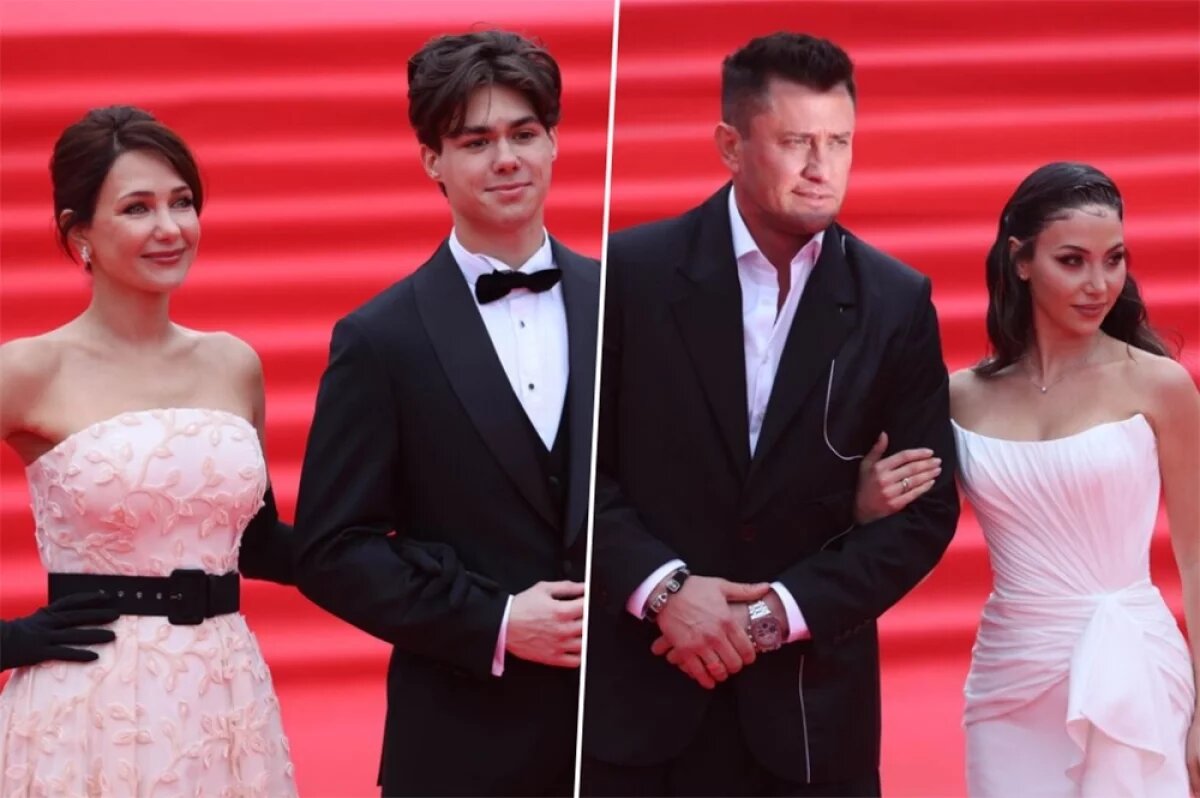    Екатерина Климова с сыном Матвеем, Павел Прилучный с женой Зепюр.