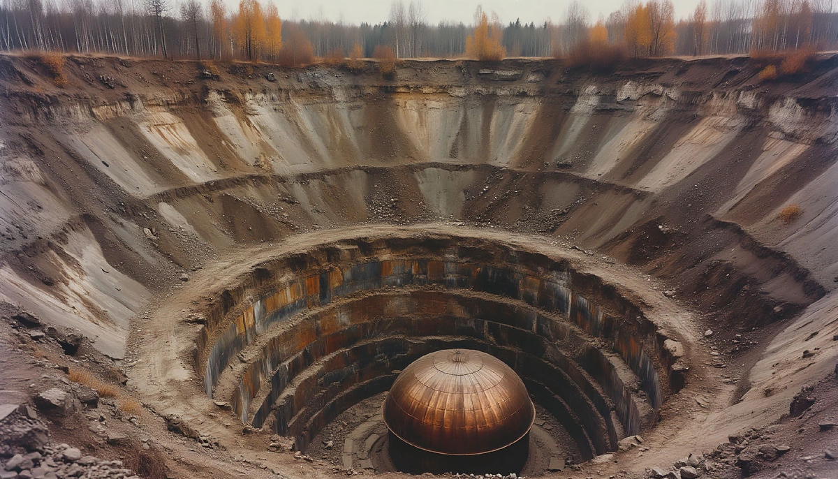 Рабочие обнаружили нечто необычное.