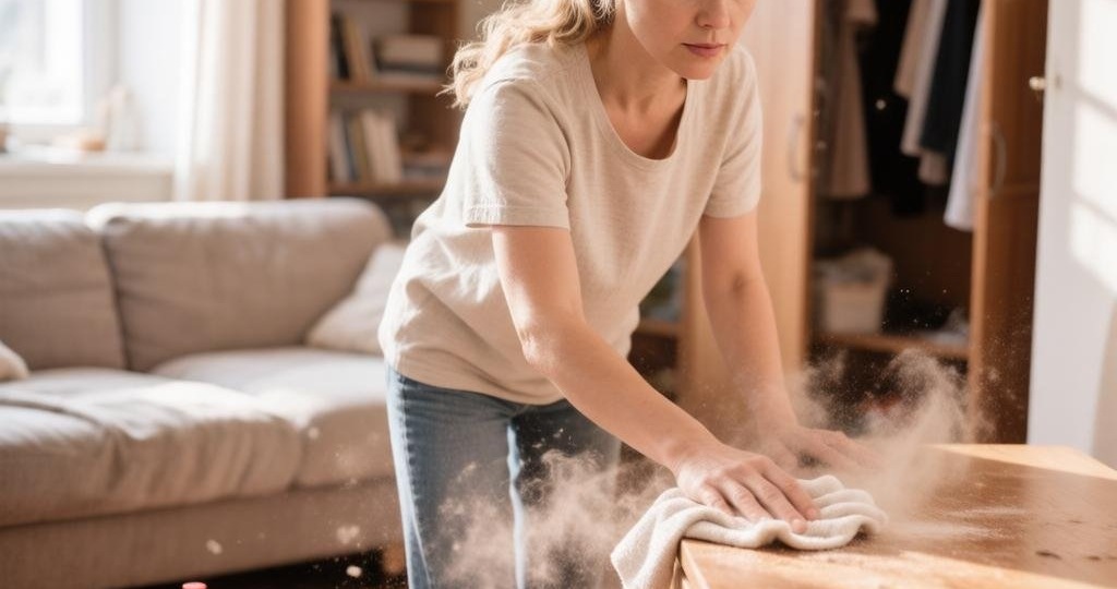 Пыль перестала оседать на мебель, как только стала добавлять эту жидкость в ведёрко