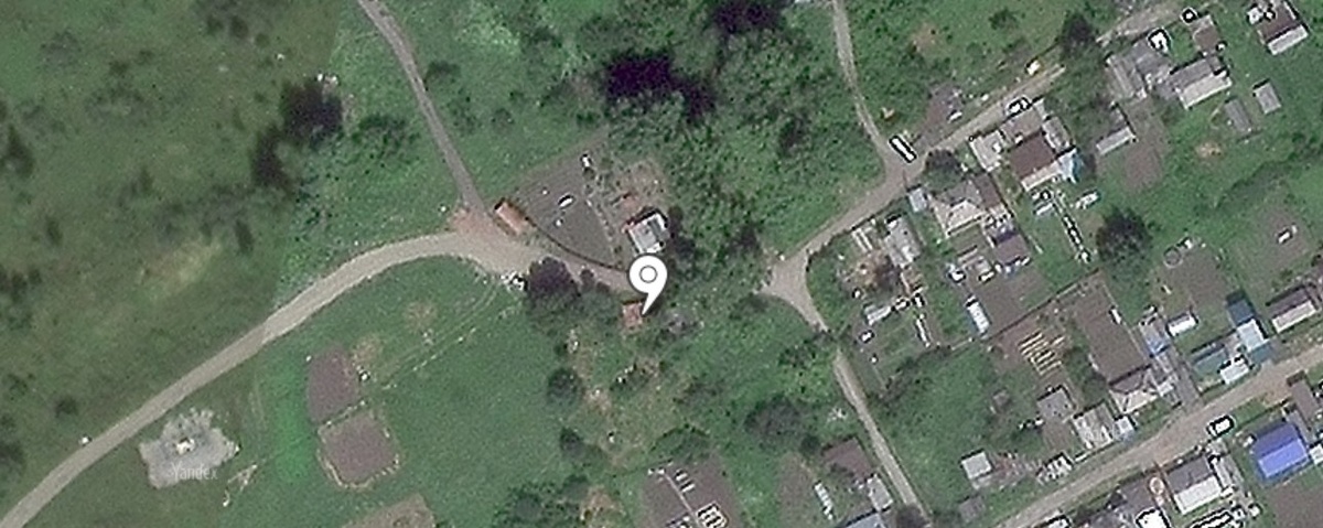 Галочка где стоит, это мой дом. Или то, что осталось от него)