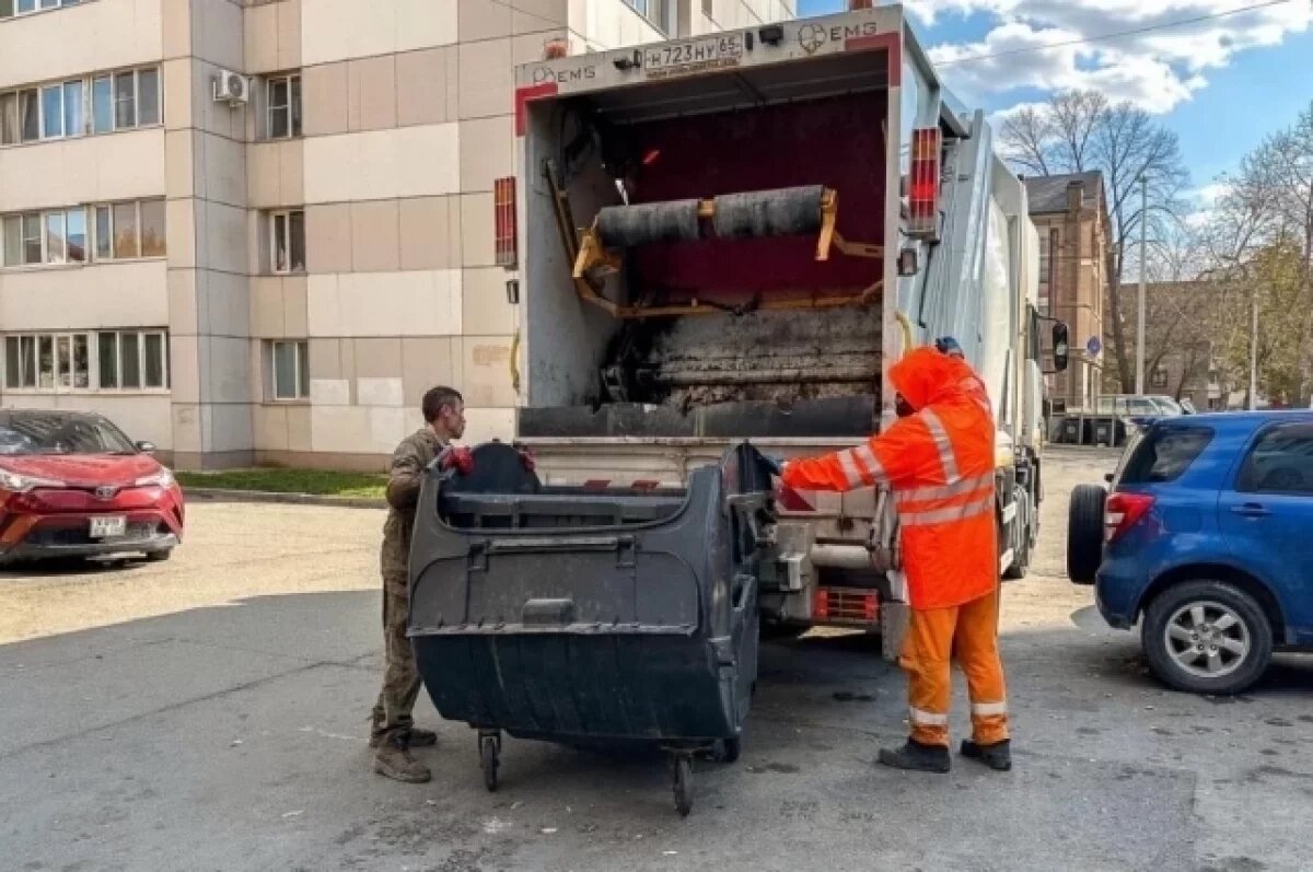    Вывоз мусора усилят во время майских праздников на Сахалине