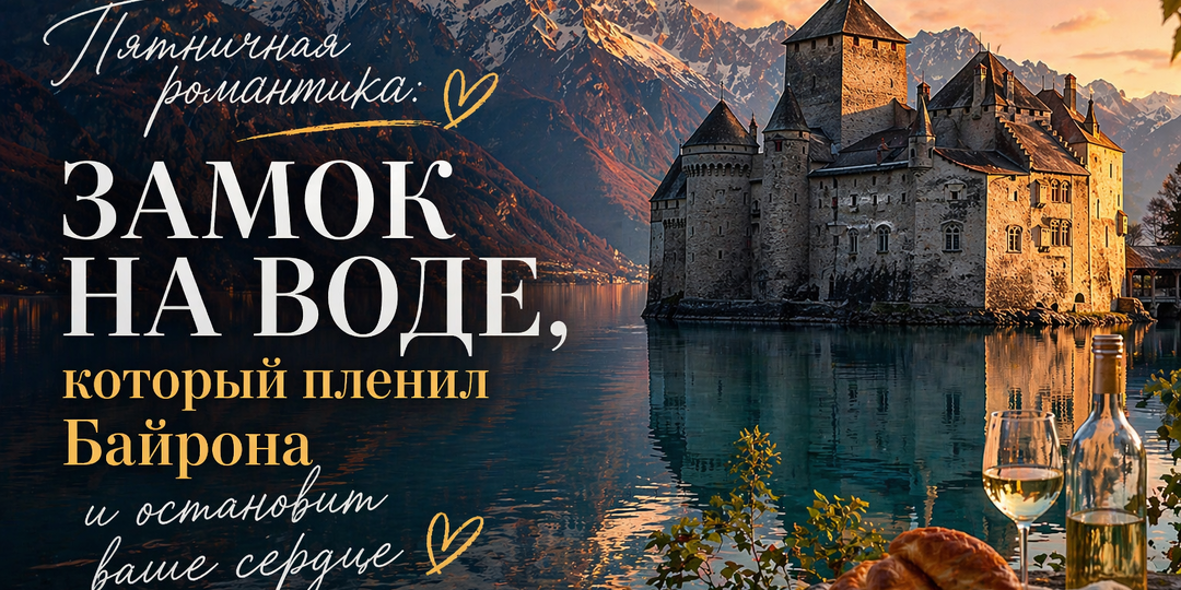 Пятничная романтика: Замок на воде, который пленил Байрона и остановит ваше сердце