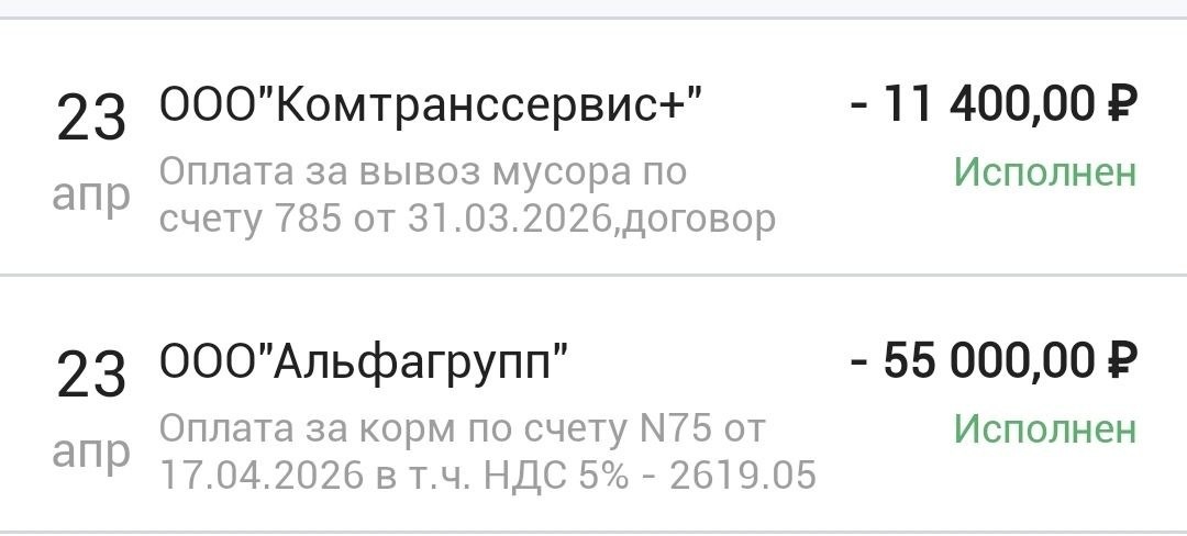 Благодаря вашей помощи, мы смогли оплатить корм с прошлой поставки, который уже почти доели, и закрыть вопрос с оплатой вывоза мусора за