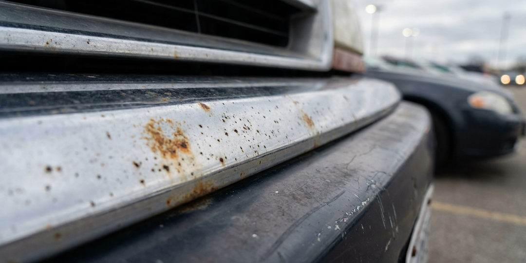 Пятна на хроме решетки радиатора: что это говорит о зимней эксплуатации и скрытых расходах