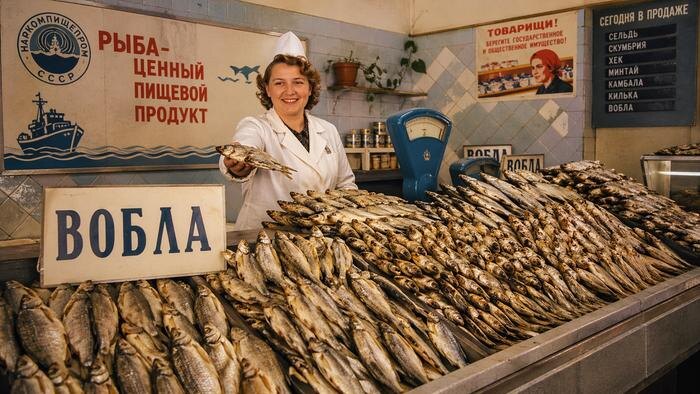 Вобла в СССР: почему главная пивная закуска исчезла из магазинов. Обложка © Chat GPT