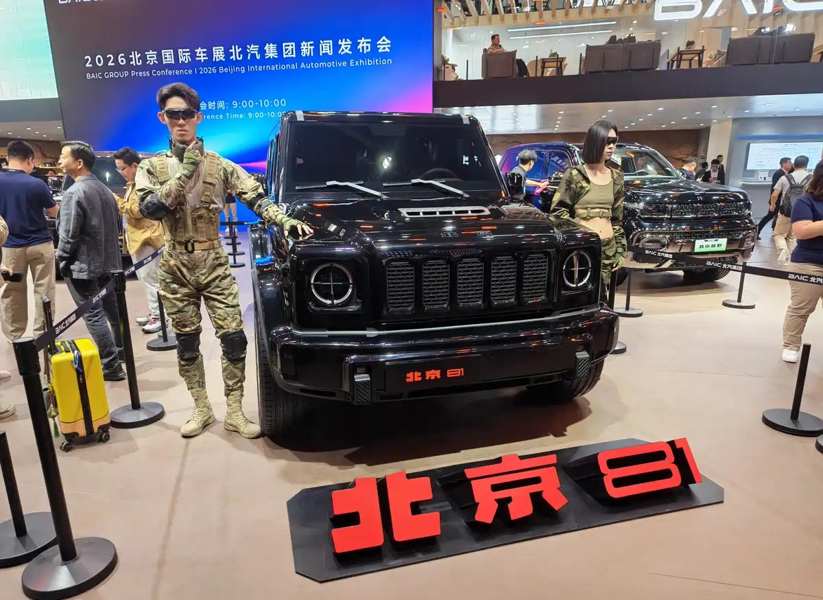 Стенд BAIC на Пекинском автошоу 2026 года