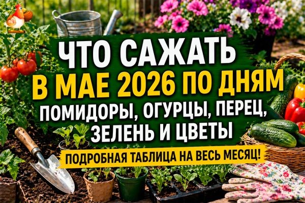 Что сажать в мае 2026 по дням – помидоры, огурцы, перец, зелень и цветы без паники, суеты и не потерять рассаду