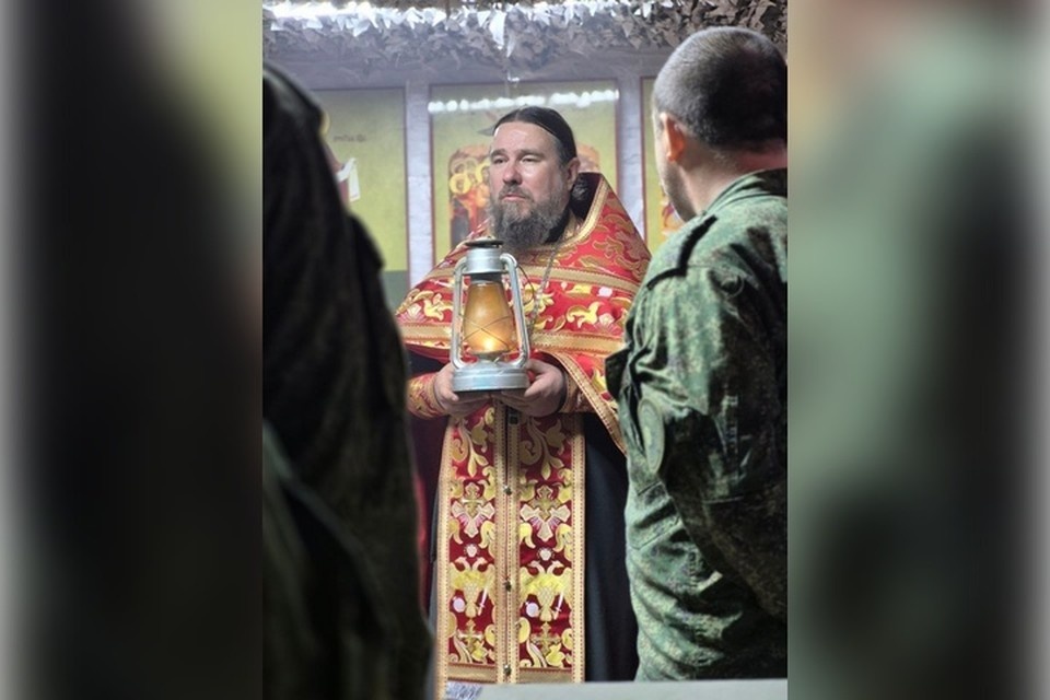    Лампаду с Благодатным огнем пронесут по защитникам Херсонщины. Фото: Специальный гуманитарный центр Крымской митрополии