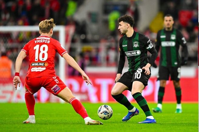 “Краснодар” вернулся на первую строчку в турнирной таблице РПЛ после победы над “Спартаком”