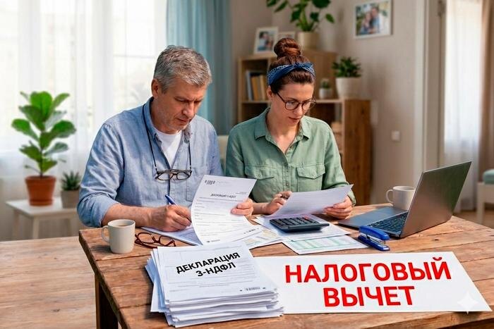 Налоговые вычеты в 2026 году: виды, как оформить. Обложка © Gemini Nano Banana