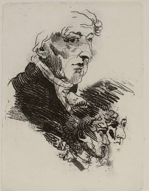 Орест Адамович Кипренский (1782–1836)
Портрет актера Ивана Афанасьевича Дмитревского
1814
Офорт
НИМ РАХ