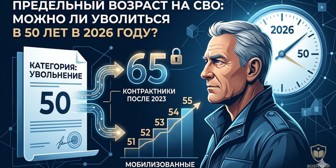 Предельный возраст на СВО: можно ли уволиться в 50 лет в 2026 году?