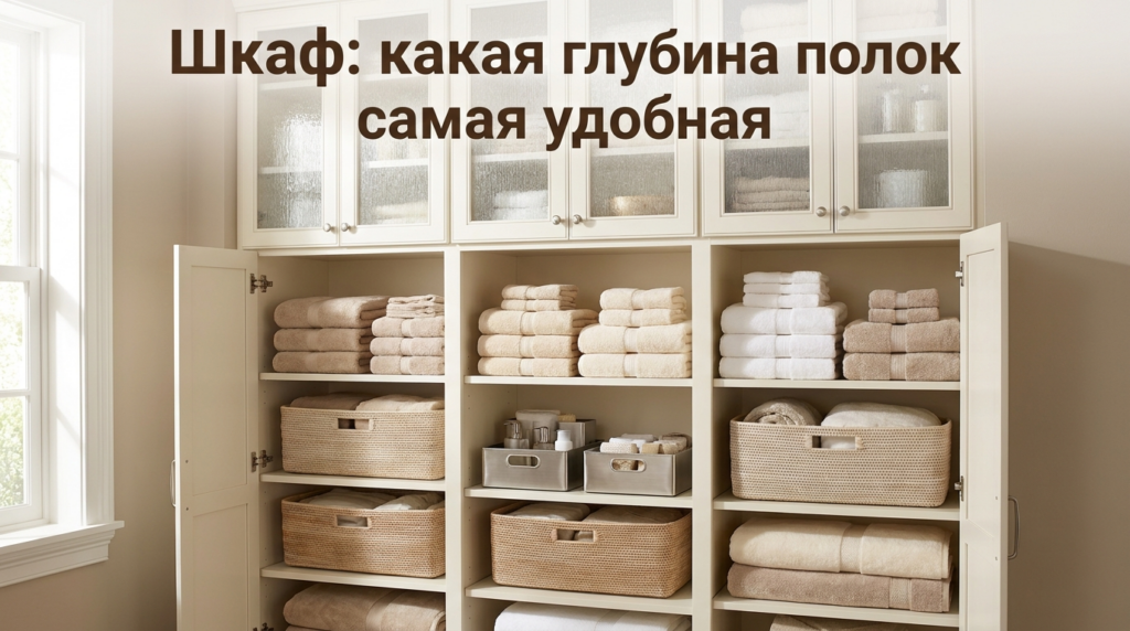    Секреты идеального хранения: выбор глубины полок и систем организации в бельевом шкафу MDKUHNY