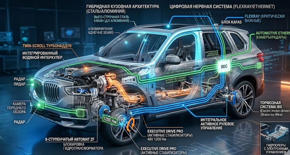 Тотальный разбор аппаратной и программной архитектуры BMW X5 (G05)