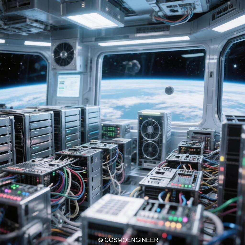 Орбитальная инфраструктура 2050 — ЦОДы и пр. И куда ж без кулеров. Источник: ©Космоинженер