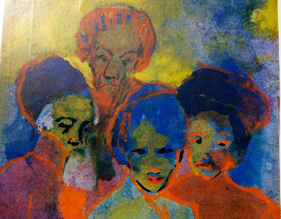     Эмиль Нольде. Мужчины и женщины (фрагмент). 1938–1945