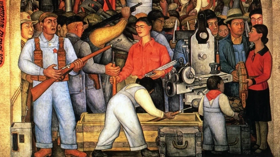     Диего Ривера. Арсенал (фрагмент). 1928