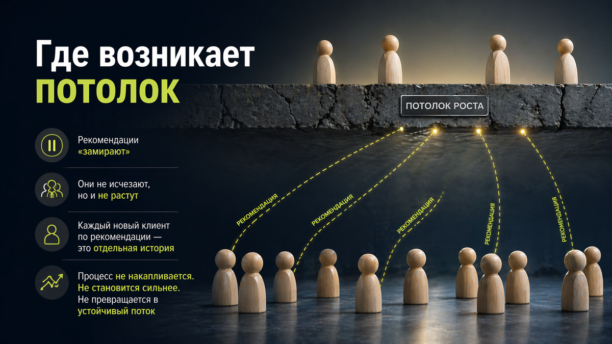 Рекомендации не исчезают, но остаются разовыми и не накапливаются в рост.