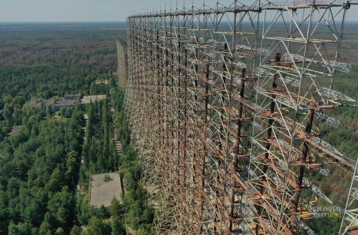 На фото ЗРЛС «Дуга», находившаяся в Чернобыле