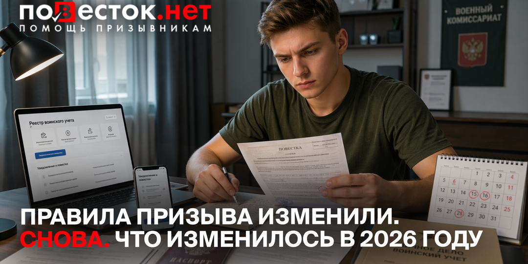 Правила призыва изменили. Снова. Что изменилось в 2026 году