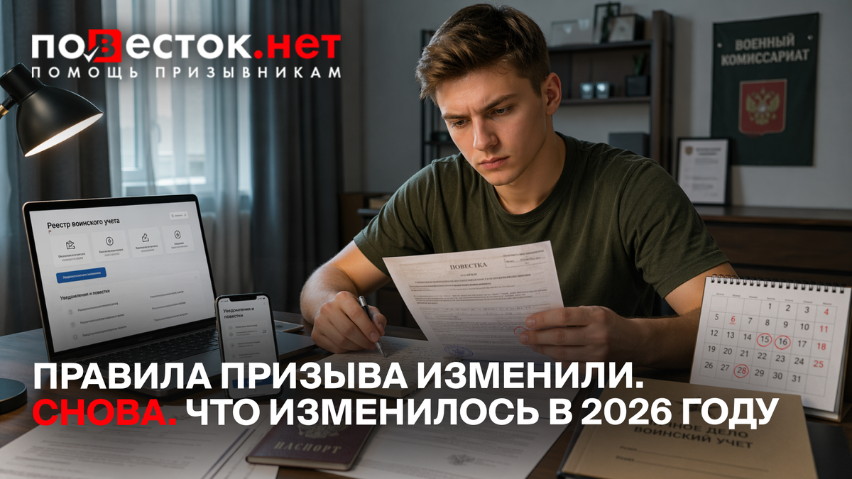 Новые правила призыва в 2026 году: решения всё чаще принимают по данным из реестра