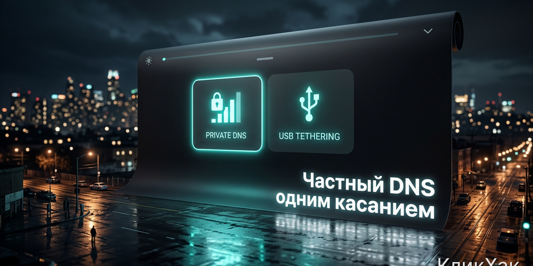 Переключать DNS на Android одним касанием: бесплатное приложение