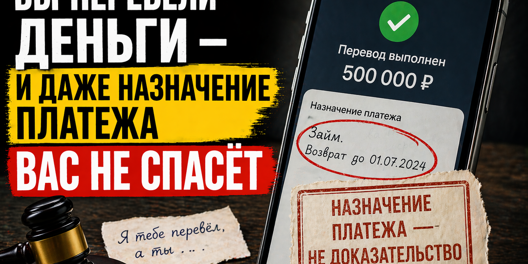 Вы перевели деньги — и даже назначение платежа вас не спасёт
