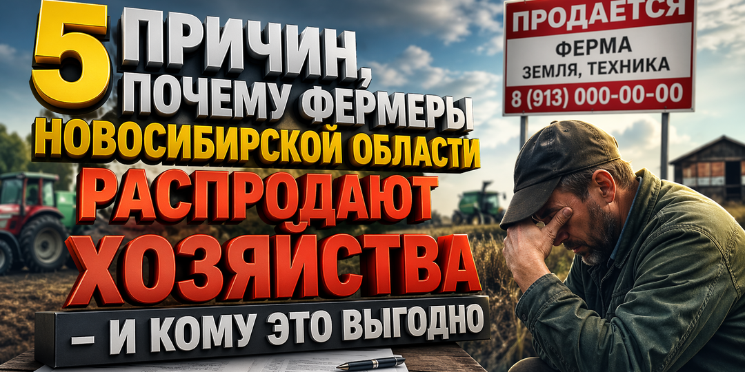 5 причин, почему фермеры Новосибирской области распродают хозяйства — и кому это выгодно