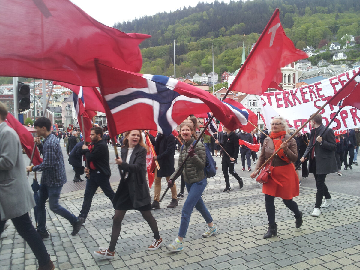 1 Мая в Бергене.