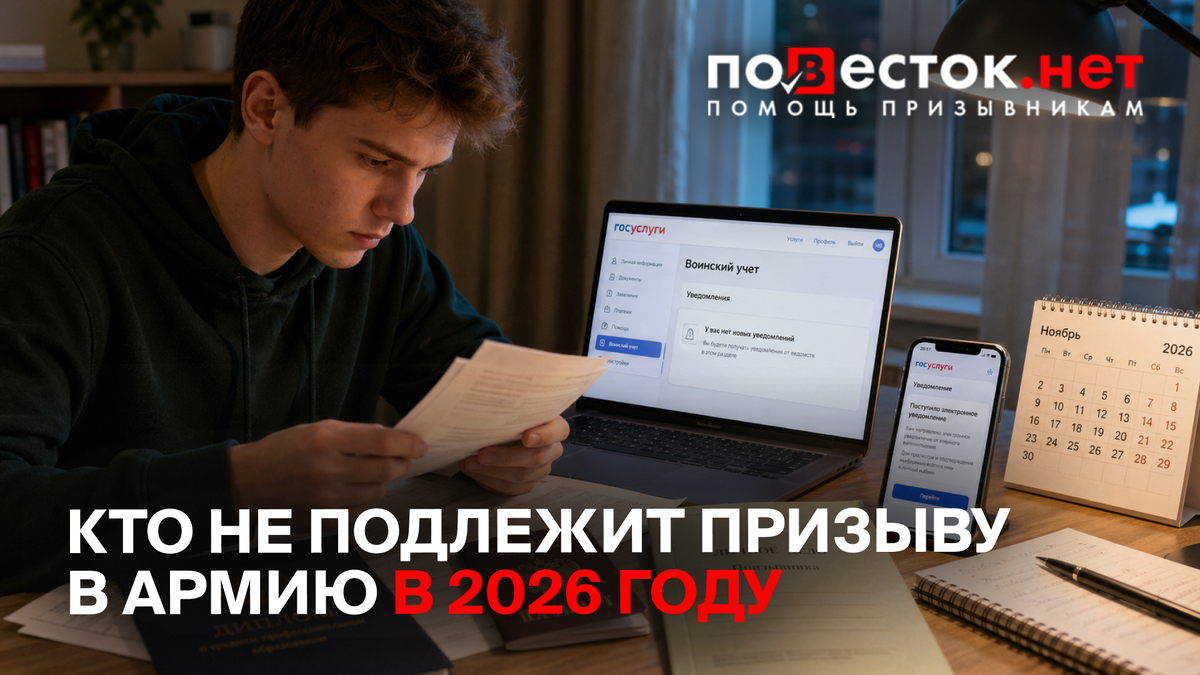 Кто не подлежит призыву в армию в 2026 году: полный список и важные нюансы