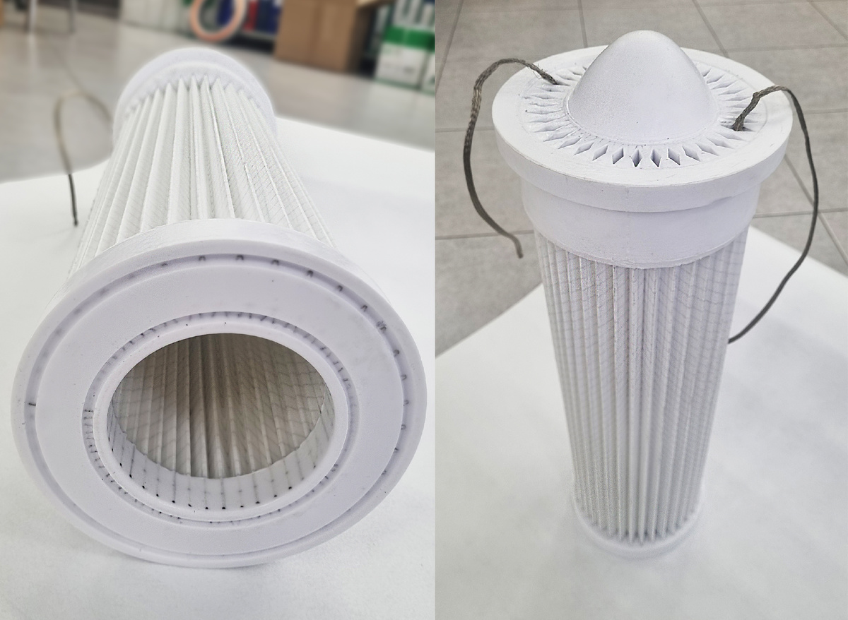 Фильтр для системы аспирации подачи сахарного песка