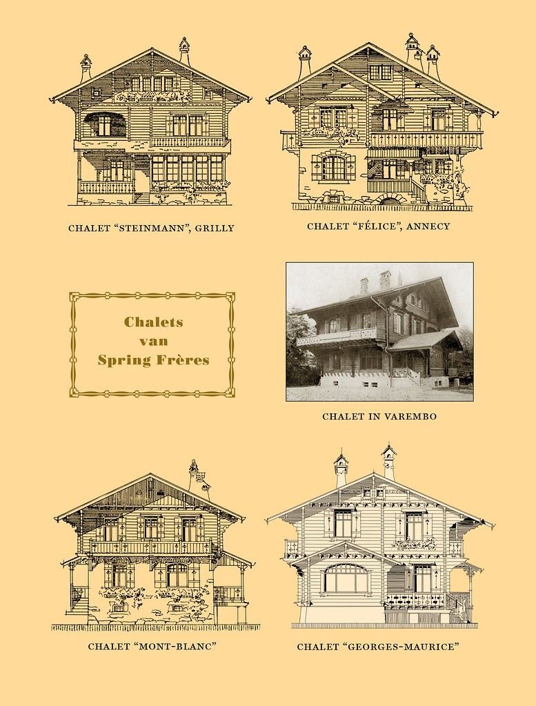 небольшие шале из старых книг по архитектуре