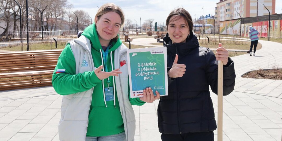 В Корсакове привели в порядок благоустроенные общественные пространства