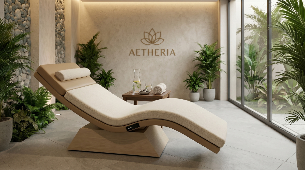 Премиальный шезлонг ORIZZONTE с микровибрацией  