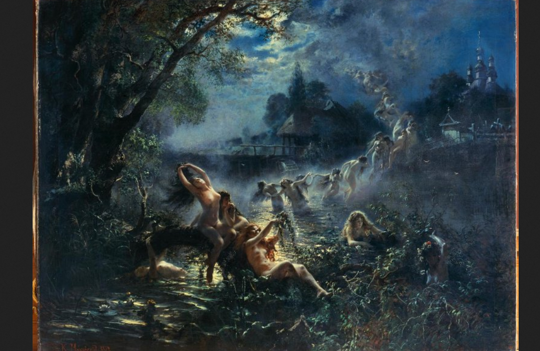 Константин Маковский. "Русалки", 1879.