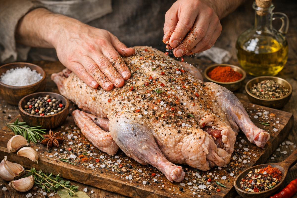 Подготовка гуся