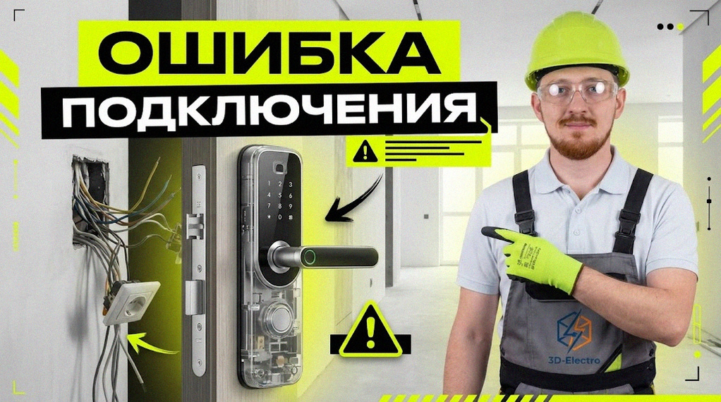    Пошаговый монтаж и настройка питания умного замка 3DElectro