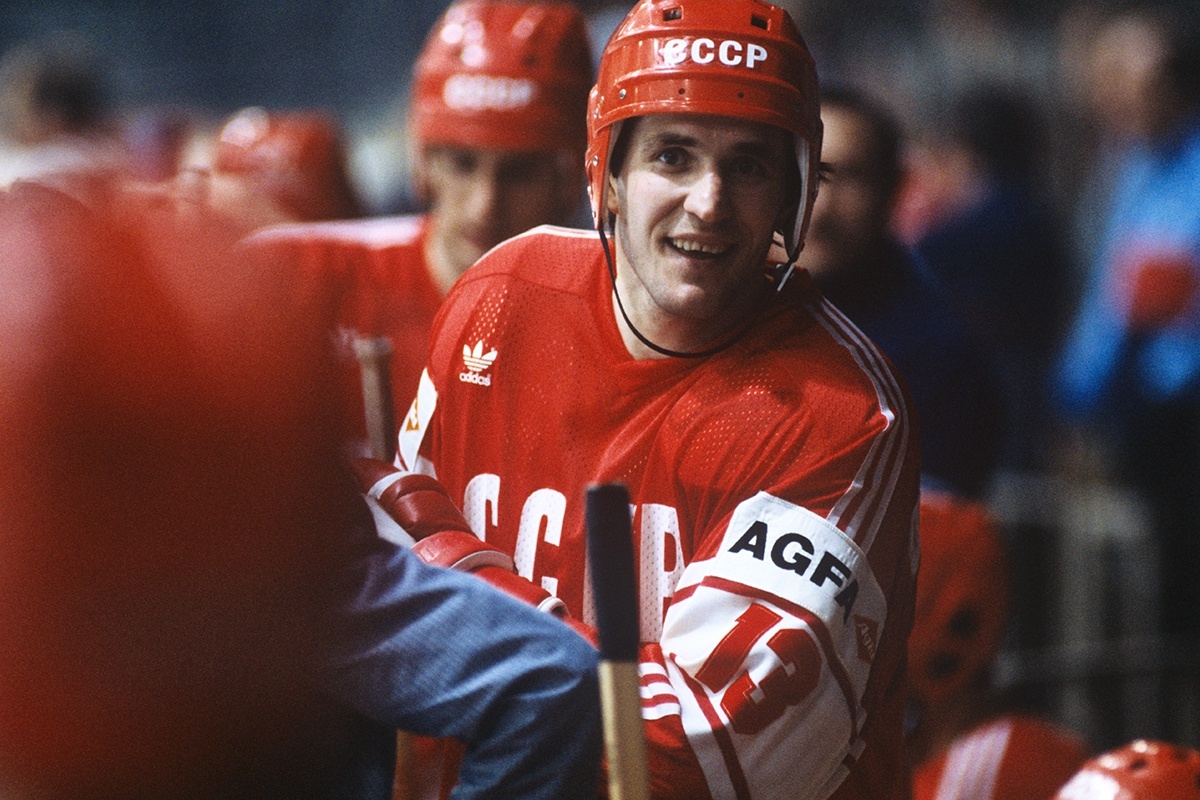    Нападающий "Красной машины" Николай Дроздецкий / Сергей Гунеев / РИА Новости