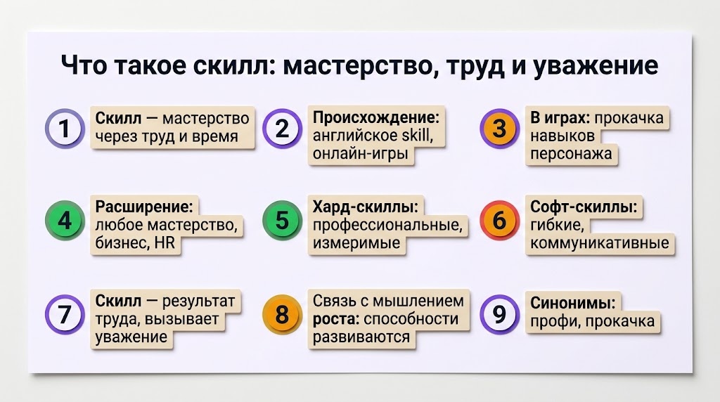 Что такое скилл: мастерство, труд и уважение  📷
