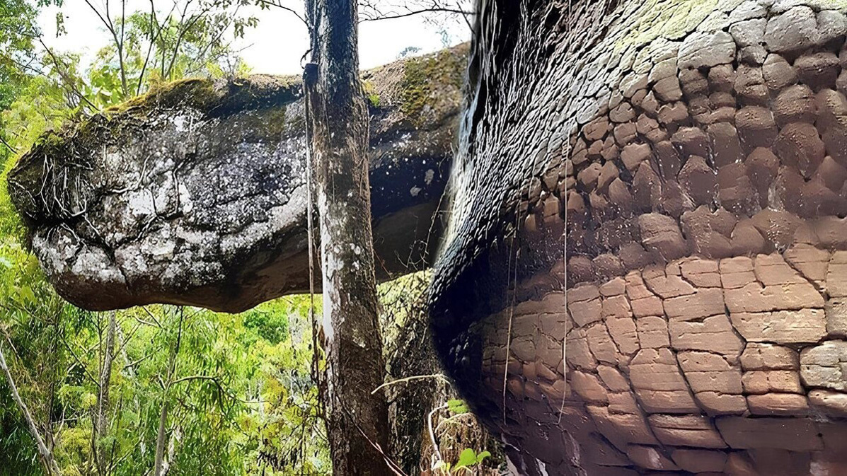 Змееподобное каменное образование 