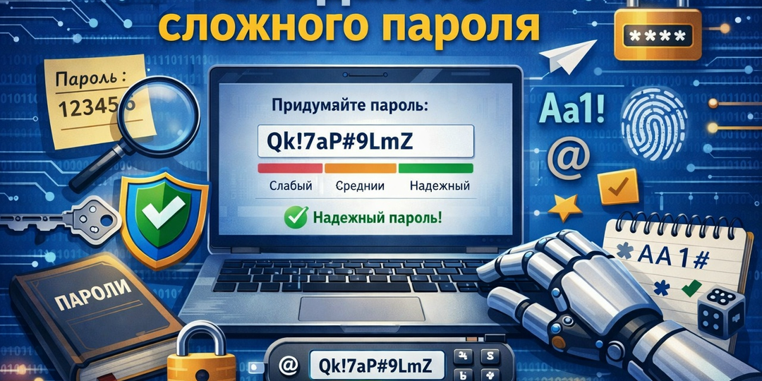 🔐 Как создать невзламываемый пароль, который вы запомните с первого раза