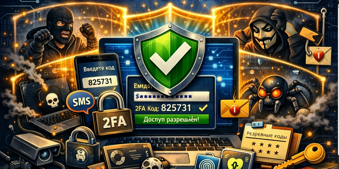 🛡️ Безопасность на максимум: как настроить двухфакторную аутентификацию везде, где только можно